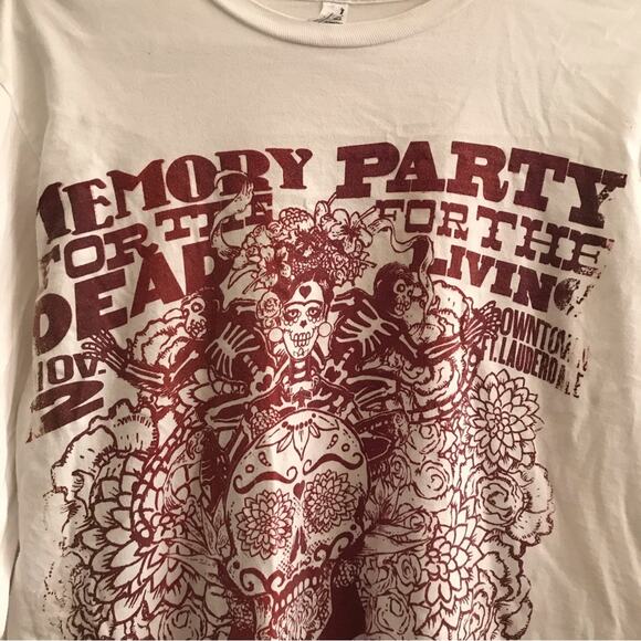 American Apparel Florida Day of the Dead T-shirt Size Medium - Picture 2 of 9